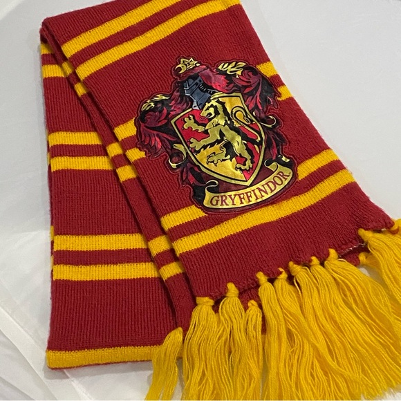 Amscan Other - Harry Potter Gryffindor Scarf Licensed WB House Pride Cosplay Yellow Fringe